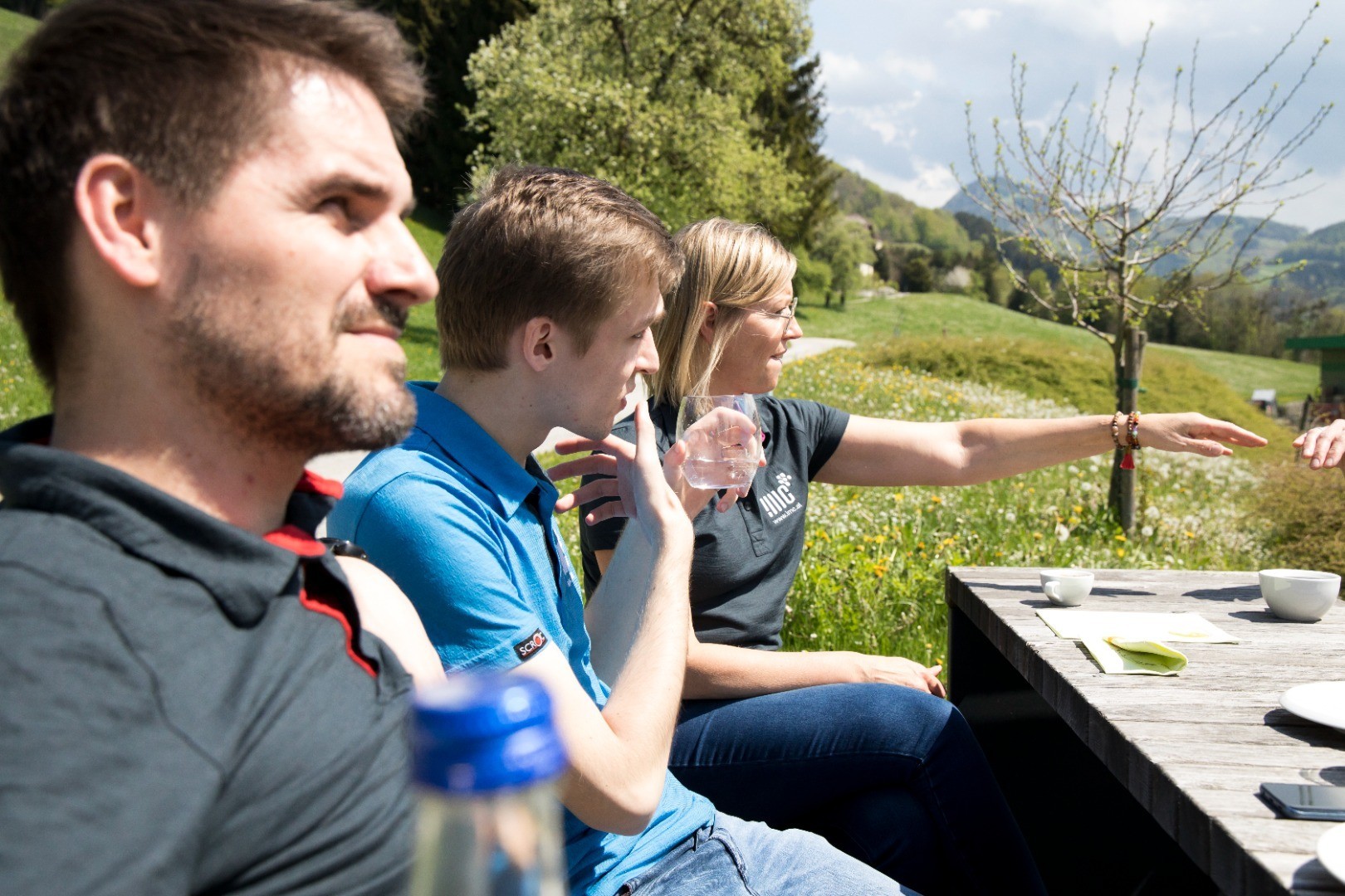 ... und gesellig im Freien